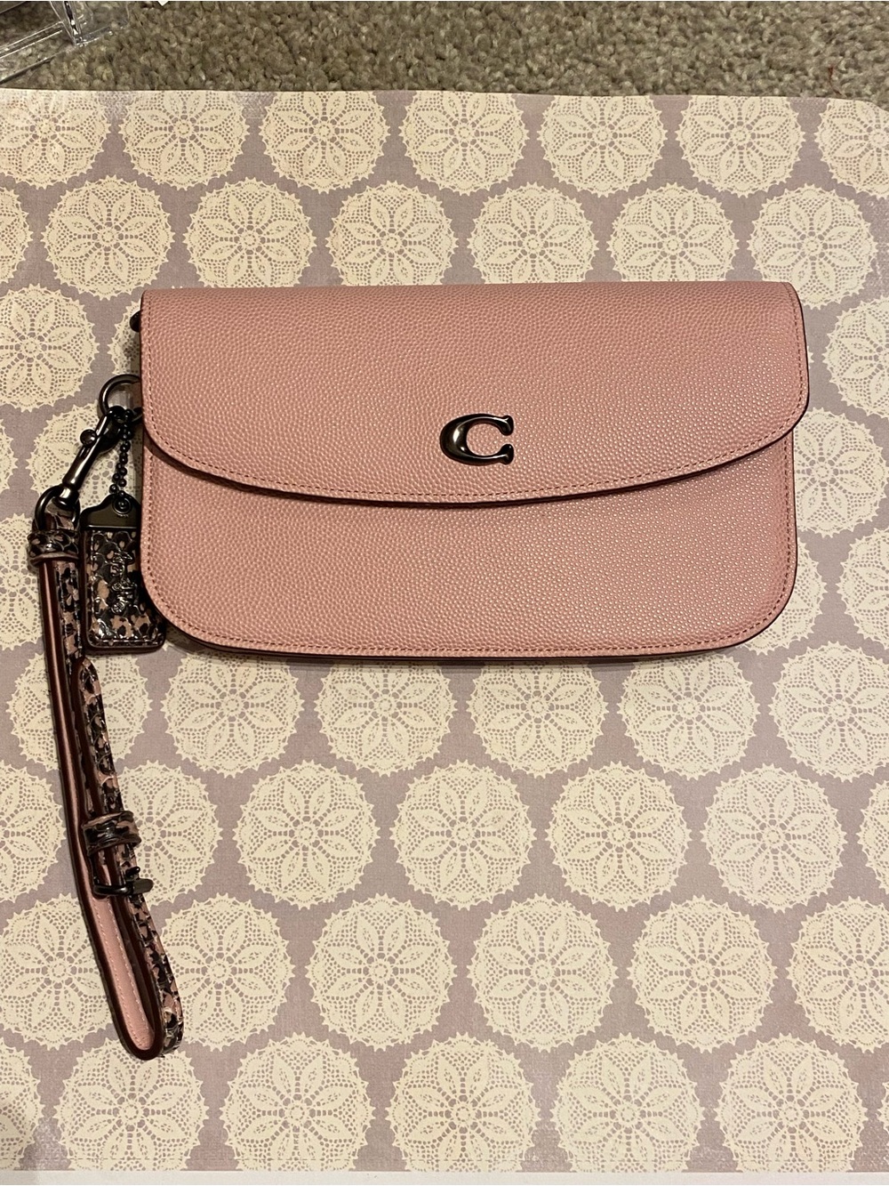 Coach Clutch with Snakeskin Detail Bag 66611 1941